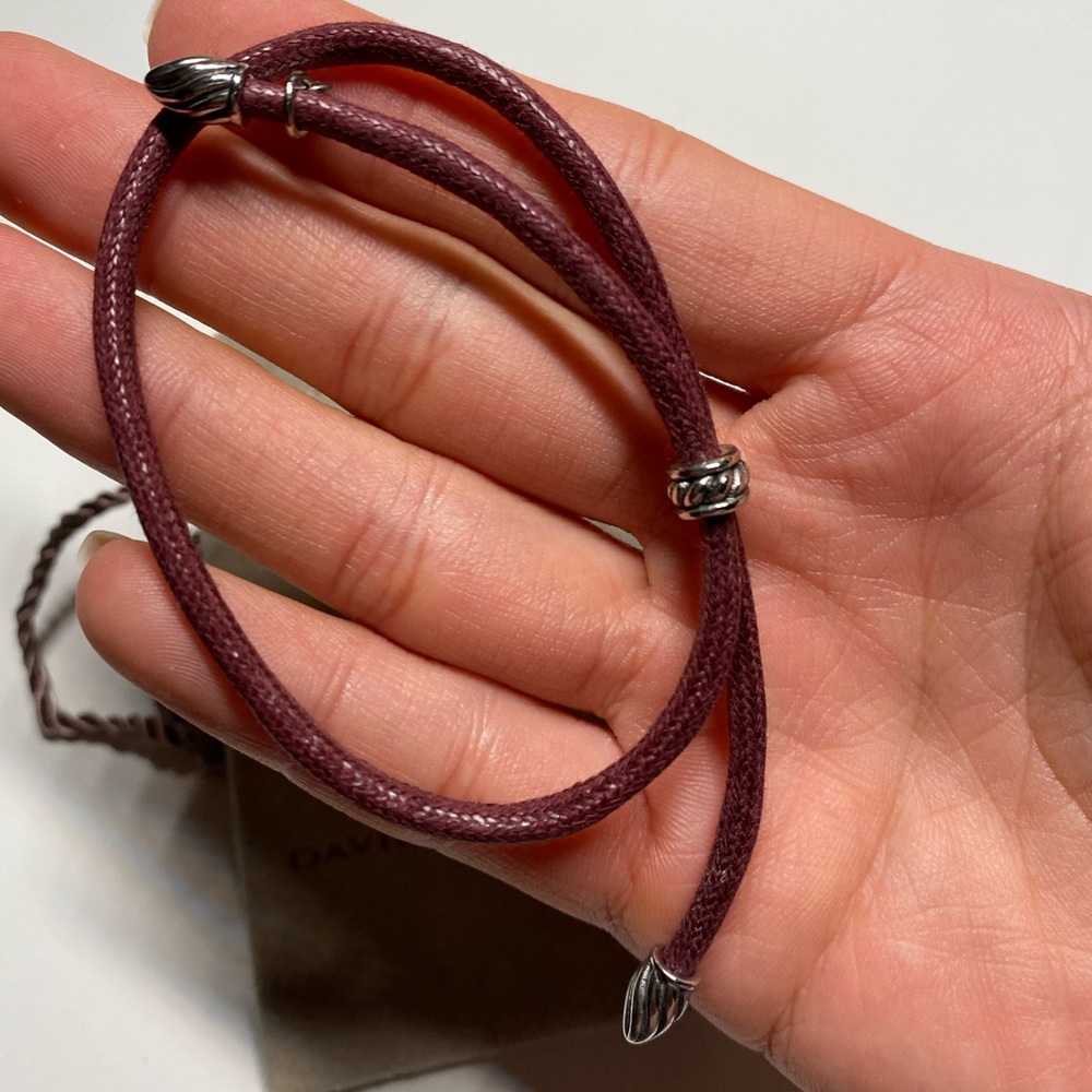 David  Yurman leather bracelet